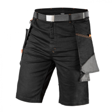 NEO (Topex) NEO Rövid munkanadrág karcsúsított(slim fit), 60% pamut, 37% polyester, 3% elastane, 285 g/m2, övvel, L