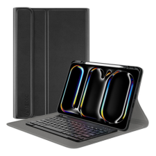 NEOGO Smart Cover Keyboard tok iPad Pro 13'' 2024, fekete tablet tok