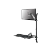 Neomounts WL90-325BL1 Wall Mounted Sit-Stand Workstation 17"-32" Black