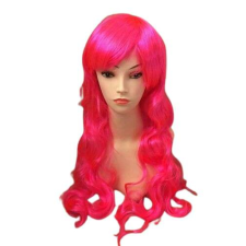NEON PINK Extra Hosszú Hullámos Buli Paróka 80 cm paróka