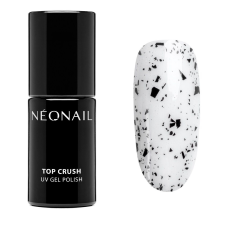 NeoNail Top Crush Fekete Fényes Hybrid Fedőlakk, 7,2 ml lakk zselé