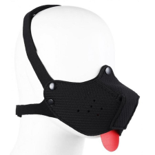  Neoprene Puppy Black – prémium fekete szájkosár nyelvvel szájkosár