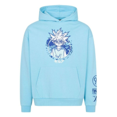 Neptun Hunter x Hunter kapucnis pulóver grafikus kék S-es méretben