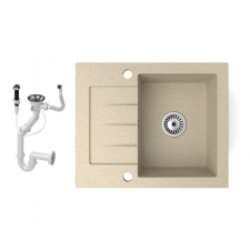 Nero Gránit mosogatótálca NERO Monza + dugókiemelő (bézs) mosogatótálca