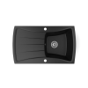 Nero Gránit mosogatótálca NERO Venezia + szifon (matt fekete)