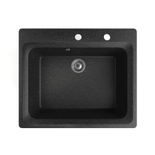 NERO Granite Gránit mosogató - NERO Italia - szemcsés fekete mosogatótálca