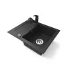 Nero Monza - Gránit Mosogatótálca - Fekete - 57cm