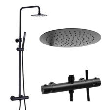 Nero NERO Italia Thermo-Pro-2 zuhanyrendszer termosztátos csapteleppel - fekete csaptelep
