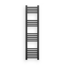 Nero Törölközőszárító radiátor 30 x 120 cm - Nero Italia (fekete) fűtőtest, radiátor