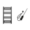 Nero Törölközőszárító radiátor elektromos fűtőpatronnal 50 x 100 cm - Nero Italia C-400W (fekete)