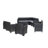 Nero V 9 személyes sarok kerti bútor garnitúra