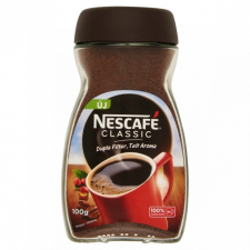  Nescafé Classic azonnal oldódó kávé 100 g Dupla Filter, Telt aroma kávé