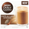  Nescafé Dolce Gusto Café au Lait Intenso teljes tejpor azonnal oldódó kávéval 16 db 160 g