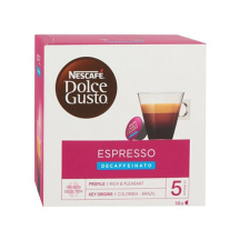 NESCAFE Kávékapszula nescafe dolce gusto espresso koffeinmentes 16 kapszula/doboz kávé