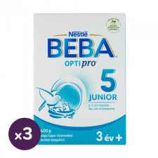 Nestlé BEBA OptiPro 5 Junior tejalapú italpor vitaminokkal és ásványi anyagokkal 36 hó+ (3x600 g) bébiétel