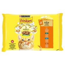 Nestlé hungária kft Állateledel alutasakos PURINA Friskies macskáknak csirke-kacsa-lazac-pulyka 4x85g macskaeledel