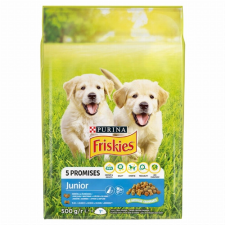 Nestlé hungária kft Friskies Junior száraz kutyaeledel csirkével, zöldségekkel és tejjel 500 g kutyaeledel