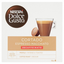 Nestlé hungária kft NESCAFÉ Dolce Gusto Cortado Espresso Macchiato koffeinmentes kávékapszula 16 db/16 csésze 99,2 g kávé