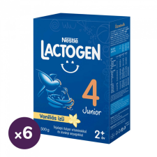 Nestlé Lactogen 4 Junior vaníliás tejalapú italpor vitaminokkal és ásványi anyagokkal 24 hó+ (6x500 g) bébiétel