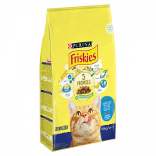 Nestlé Purina Friskies Steril száraz macskaeledel lazaccal és zöldségekkel 10 kg macskaeledel