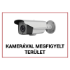  Nestron FTB-KMT01 Műanyag figyelmeztető tábla: "Kamerával megfigyelt terület", 210x300x1 mm