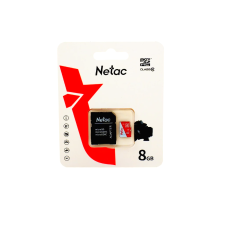 NETAC Natec 8GB P500 Eco microSDHC CL10 Memóriakártya + Adapter (NT02P500ECO-008G-R) memóriakártya