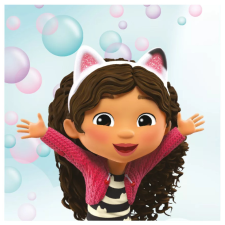NETFLIX Gabi babaháza Bubbles kéztörlő, arctörlő, törölköző 30x30 cm Nr1 lakástextília