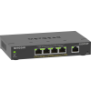 Netgear 5-Port Gigabit Ethernet PoE+ Plus Switch (GS305EP) Vezérelt L2/L3 Gigabit Ethernet (10/100/1000) Ethernet-áramellátás (PoE) támogatása Fekete
