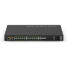 Netgear AV Line M4250-26G4XF-POE+ 24 Portos menedzselhető POE+ Gigabit Ethernet switch (GSM4230PX-100EUS) (GSM4230PX-100EUS) hub és switch