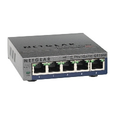 Netgear GS105E 5 Port Gigabit ProSafe Plus Switch (GS105E-200PES) hub és switch