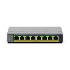 Netgear GS108EP 8-Port Gigabit Ethernet Easy Smart PoE+ Switch (62W) hub és switch