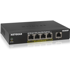 Netgear GS305P-200 5-Port Gigabit PoE Desktop Switch Metal hub és switch