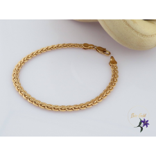  Netta -19 antiallergén csavart szemes karkötő-18K karkötő