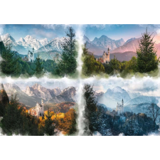 Neuschwanstein kastély négy évszakban puzzle 18000 darab puzzle, kirakós