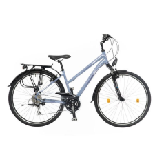 Neuzer Firenze 200 Női Szürke/ Rózsaszín-Fekete Matt 17Elemes Világítás cross trekking kerékpár