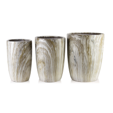 NEVA MARBLE 3 darabos cserép szett - elegáns otthoni dekoráció kerti tárolás