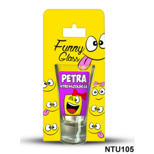  Neves Pálinkás Pohár 0,75 ml - Petra ajándéktárgy