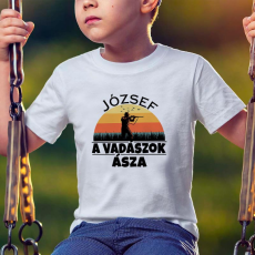  Neves vadász gyerek póló - Vadászok ásza