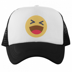  Nevetős Emoji - Trucker Hálós Baseball Sapka