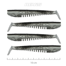 Nevis Impulse Shad 10cm 4db/cs Ezüst Flitter horgászkiegészítő