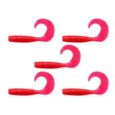 Nevis Twister 7,5cm 5db/cs piros-csillám csali
