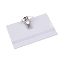 Névkitűző, csíptetővel és tűvel, 88x54 mm, VICTORIA OFFICE névkitűző