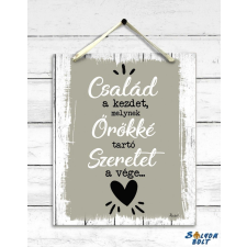 Nevlini Dekor falikép, A család a kezdet grafika, keretezett kép