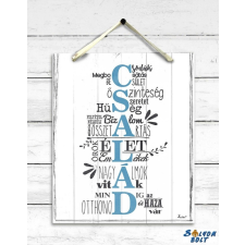 Nevlini Dekor falikép, Család grafika, keretezett kép