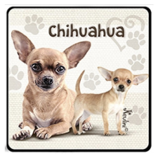 Nevlini Kutyás hűtőmágnes, Chihuahua ajándéktárgy