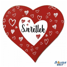 Nevlini Szív hűtőmágnes, szeretlek, szívek, szerelmes ajándék ajándéktárgy