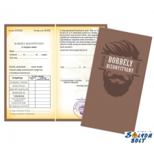 Nevlini Vicces bizonyítvány, Borbély bizonyítvány ajándéktárgy