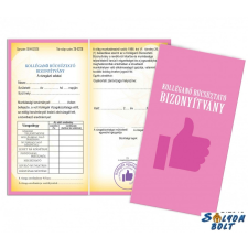 Nevlini Vicces bizonyítvány, Kolléganő búcsúztató ajándéktárgy