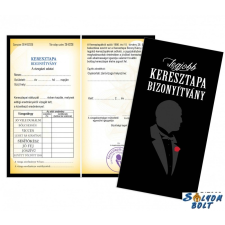 Nevlini Vicces bizonyítvány, Legjobb keresztapa ajándéktárgy