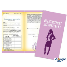 Nevlini Vicces bizonyítvány, Üzletasszony ajándéktárgy